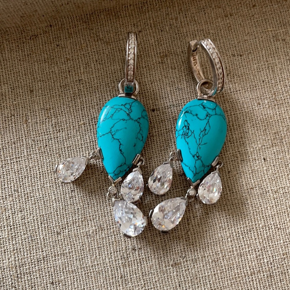Thomas Sabo - sterling silver turquoise earrings